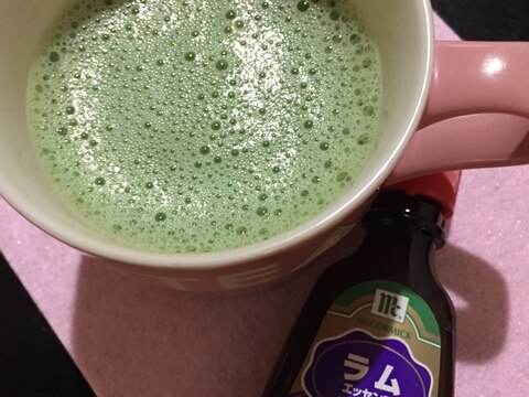 ラム香る♪ホット抹茶オレ☆